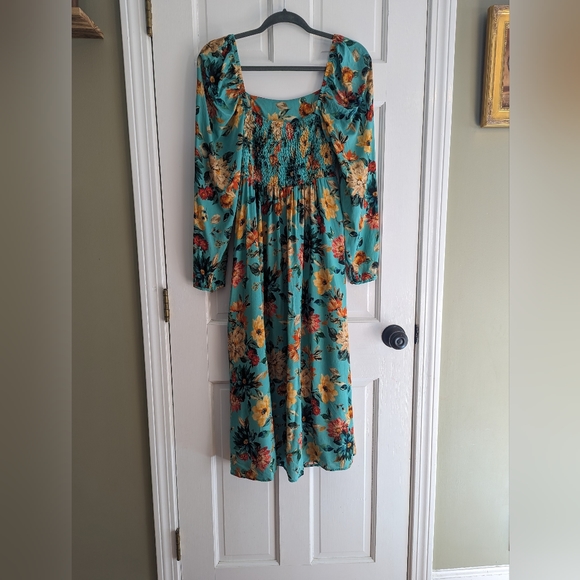 Johnny Was Jade Boho Floral long sleeve Bonita wedding guest midi dress … - Picture 8 of 12